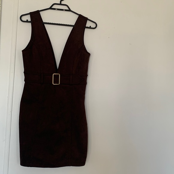 F21 70s style suede dress - Picture 1 of 5